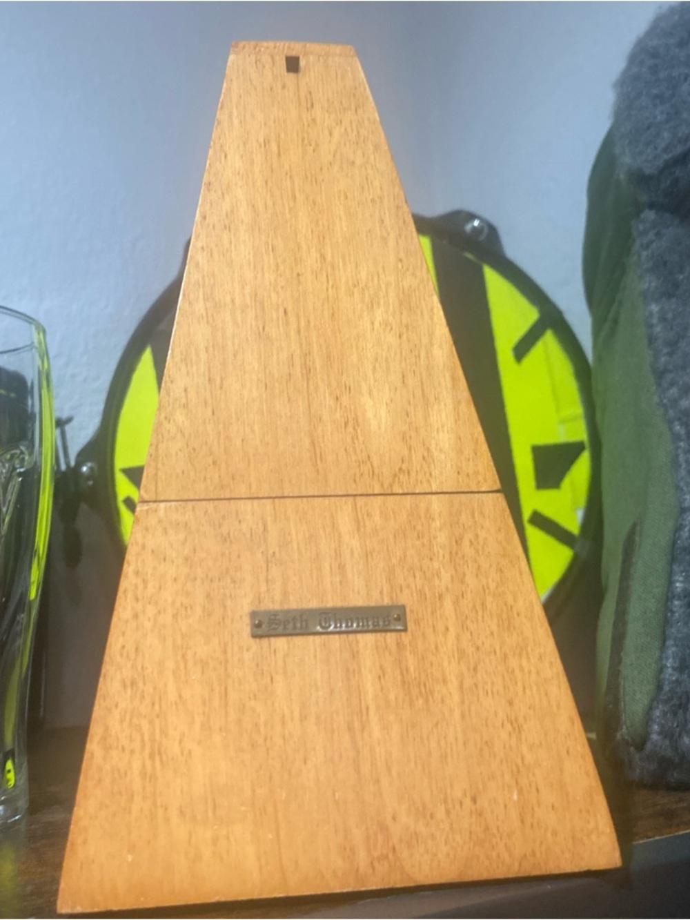 Wooden Seth Thomas Metronome - Natural Wood